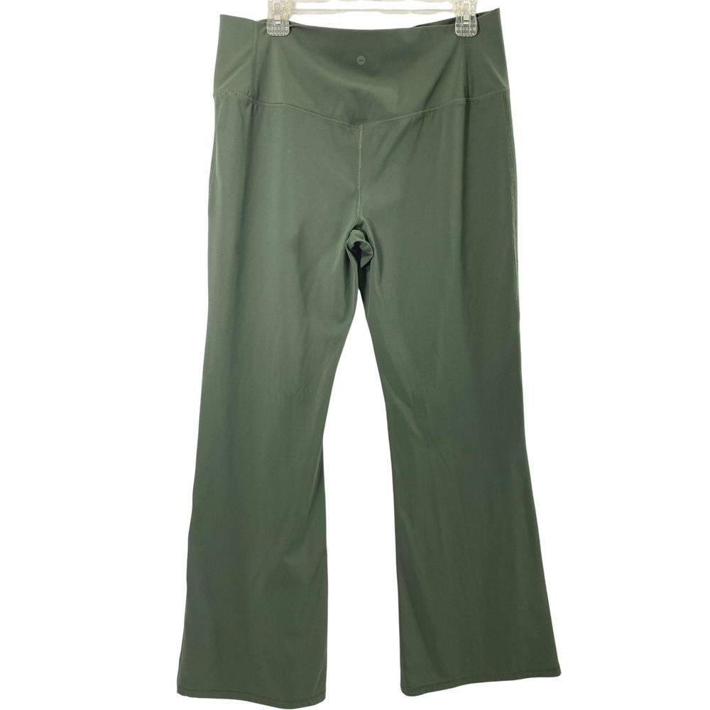 Avia Pants Womens XXL Green  Flare Leg High Rise Athletic Yoga Leggings Casual - Picture 2 of 10